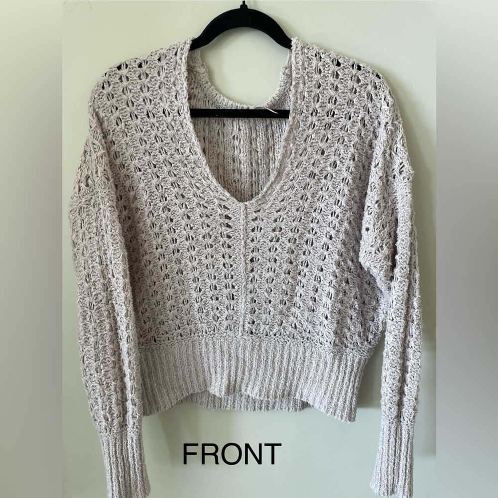 Free People Open Weave Sweater